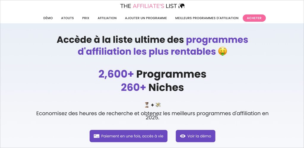Affiliate List